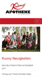 Mobile Screenshot of kuony-apotheke.de